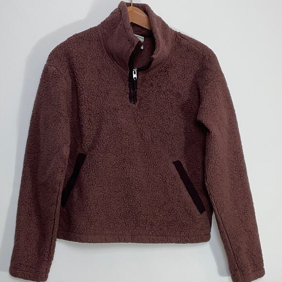 The North Face Quarter Zip Sherpa - Size Woman's M - So Soft! - Picture 1 of 11
